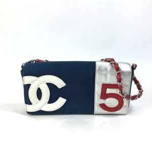 CHANEL Vintage Blue Shoulder Bag